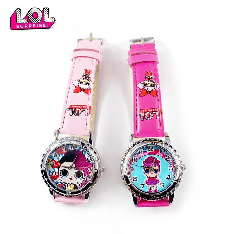 LOL poupées enfants jouet montre mode dessin animé fille étudiant pointeur Type montre électronique boîte originale une pièce envoyé au hasard |