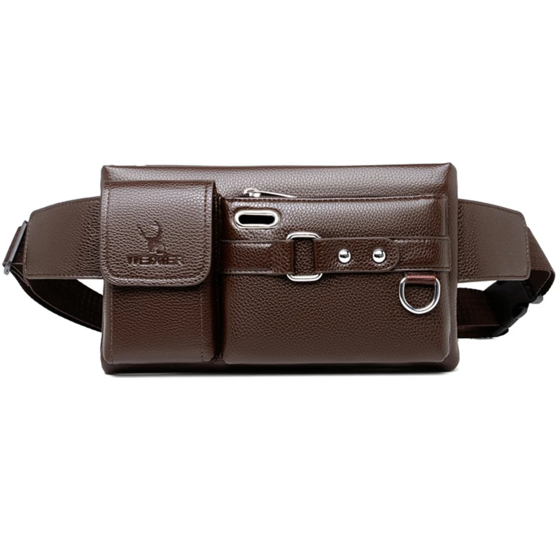Jual Cow Leather Waist Bag For Men 