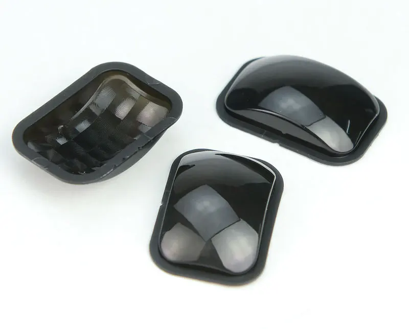 HDPE Black Human Body Infrared Sensing Fresnel Lens Focal Length 12mm PIR Lens