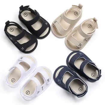 

Factory direct sales fashion summer 0-1 year old baby boy silicone low-cut non-slip sandals baby toddler shoes new comfortable b
