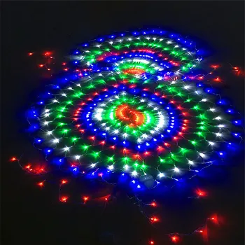 

Peacock Christmas Mesh Net Fairy LED String 3pcs 3X0.8M Outdoor Wedding Window Icicle Fairy String Light Garland Outdoor Decor