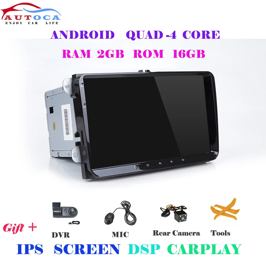 4core 2G CARPLAY 4G ips Android 9,0 2 din Автомобильный мультимедийный плеер для VW/Volkswagen/Golf/Polo/Tiguan/Passat/b7/b6/SEAT/leon/Skoda/Octavia радио gps - Цвет: 4core 2G CARPLAY