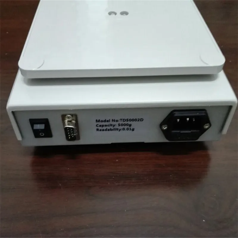 RS232 и двумя интерфейсами 5 кг, 0,01g цифровый lab весы, квадратная сковорода, портативные lab весы 5000g, весы для TD 50002D