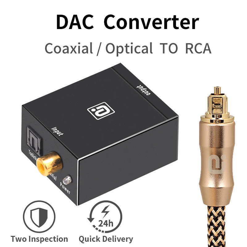 Цифро аналоговый преобразователь DAC цифровой SPDIF Toslink в стерео аудио L/R адаптер с