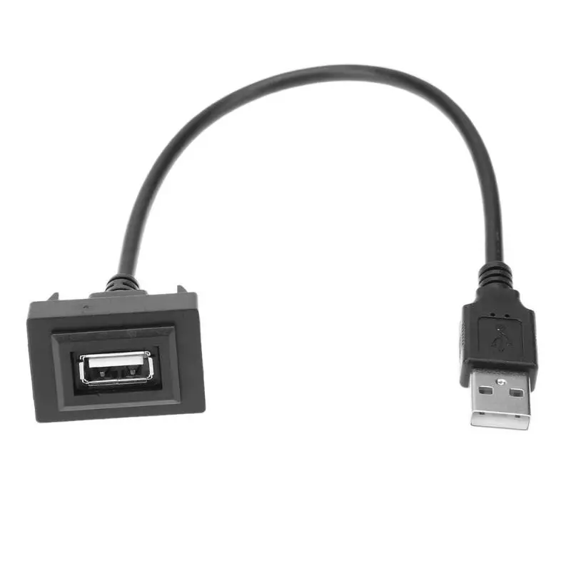 Usb type A Зарядный Кабель-адаптер для приборной панели с заподлицо для мужчин и женщин удлинитель для Toyota VIGO 40*20*20 мм