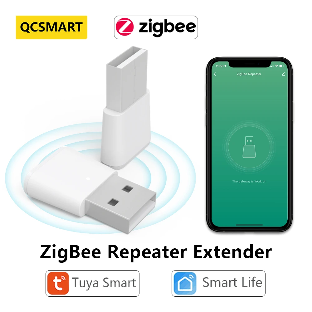 Tuya Smart Life Zigbee 3.0 Signal Repeater Usb Extender App Devices Mesh Home Assistant Deconz