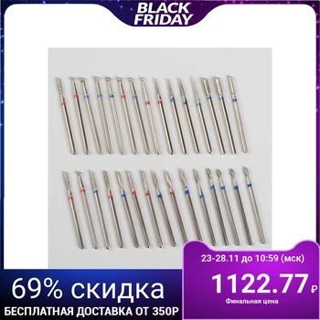 

Diamond cutters for manicure "Premium", in the organizer, 30 pcs