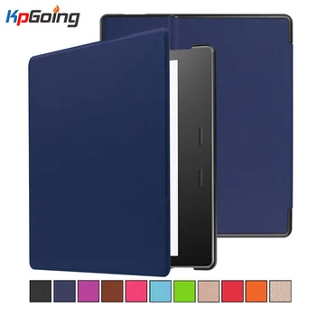 

For Amazon Kindle Oasis 3 7.0 2019 Case Smart Wake Up Flip Leather Back Cover for Amazon Kindle Oasis 2 7.0 2017 Solid Color