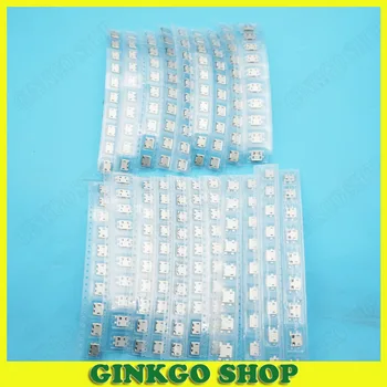 

20Models 100pcs Micro USB Socket 5P Charging Connector Mix SMD DIP V8 Port Charging Data Plug for Samsung Huawei etc