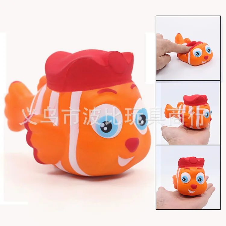 Мягкая модель клоун имитация рыбы мягкие игрушки Pu отдыха Vent игрушка ремесла