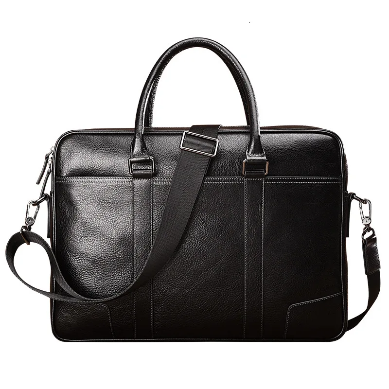 

2019 Single Shoulder Package Will Capacity Portable Business Affairs Male Baotou Layer Cowhide Document Computer Oblique Satchel