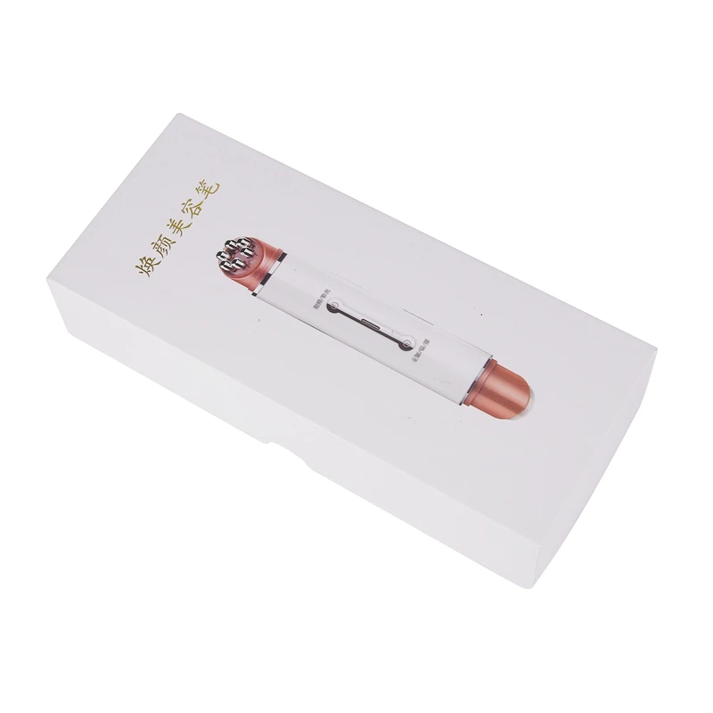Аоко Портативный USB с двумя головками RF EMS уход за кожей лица Красота ручка
