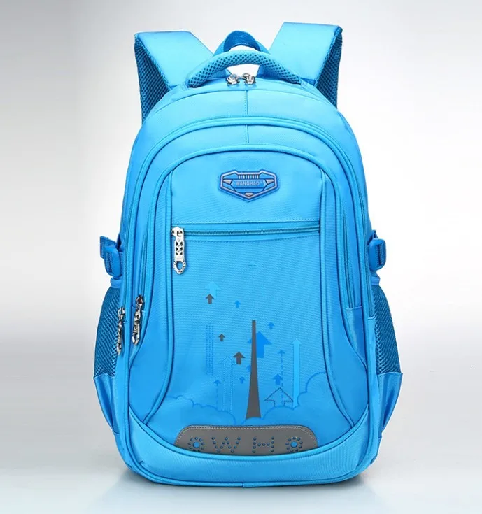 large sky blue Детские школьные сумки для мальчиков и девочек; ортопедический рюкзак; школьные рюкзаки; детский школьный рюкзак; mochila escolar sac enfant - Цвет: large sky blue