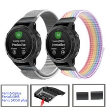 Нейлоновый ремешок для часов, простой и быстрый, подходит для Garmin fenix 5s plus Fenix 3 3HR Fenix 5X Plus, спуск MK1 Fenix 5 Plus, ремешок для движения