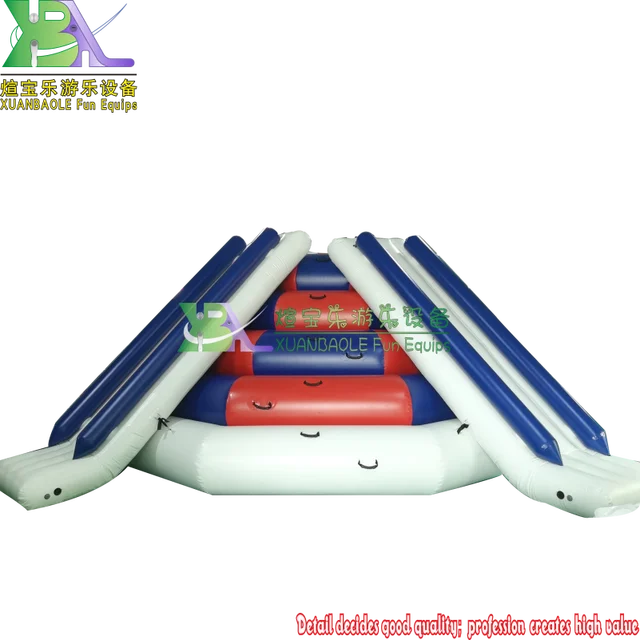 Airtight Water Sport Game Good Reputation Custom Color Inflatable Floating Water Climbing Slide 6