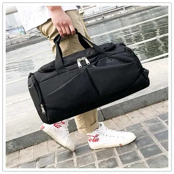 

Waterproof Travel Bag with Shoulder Strap Tote Carry on Hanging Suitcase Clothing Business Handbag Lightweight Multi Cells Bag