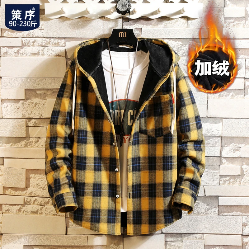 Hooded check shirt mens Clearance