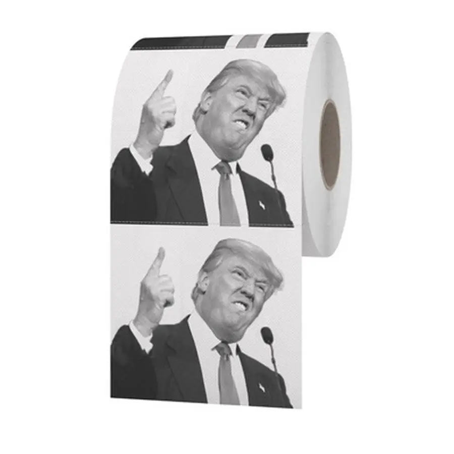 1 рулон забавной туалетной бумаги Президент Трамп Дональд шуточная туалетная