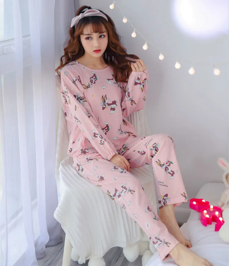 

[[Jun xin]] Spring Pajamas Qmilch Bugs Bunny Pink Send Eye Patch