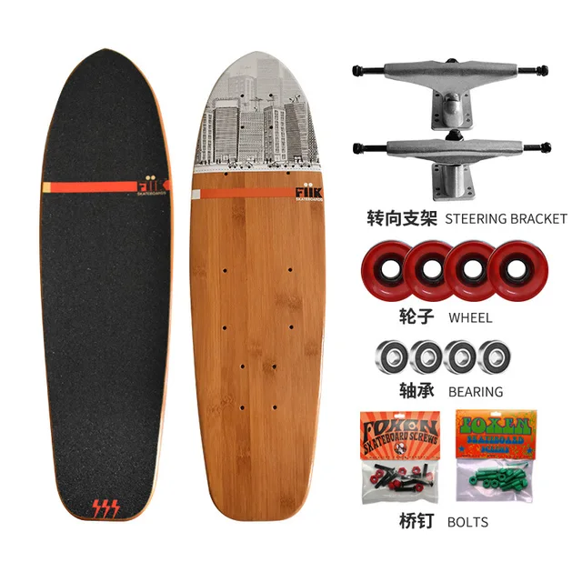 Schepsel inspanning Adolescent Quality Wood Skateboard 68x11x25cm Mini Cruiser Board Bamboo Aluminium  Alloy Skateboards Retro Peny Skate Board Street Longboard - Skate Board &  Accessories - AliExpress