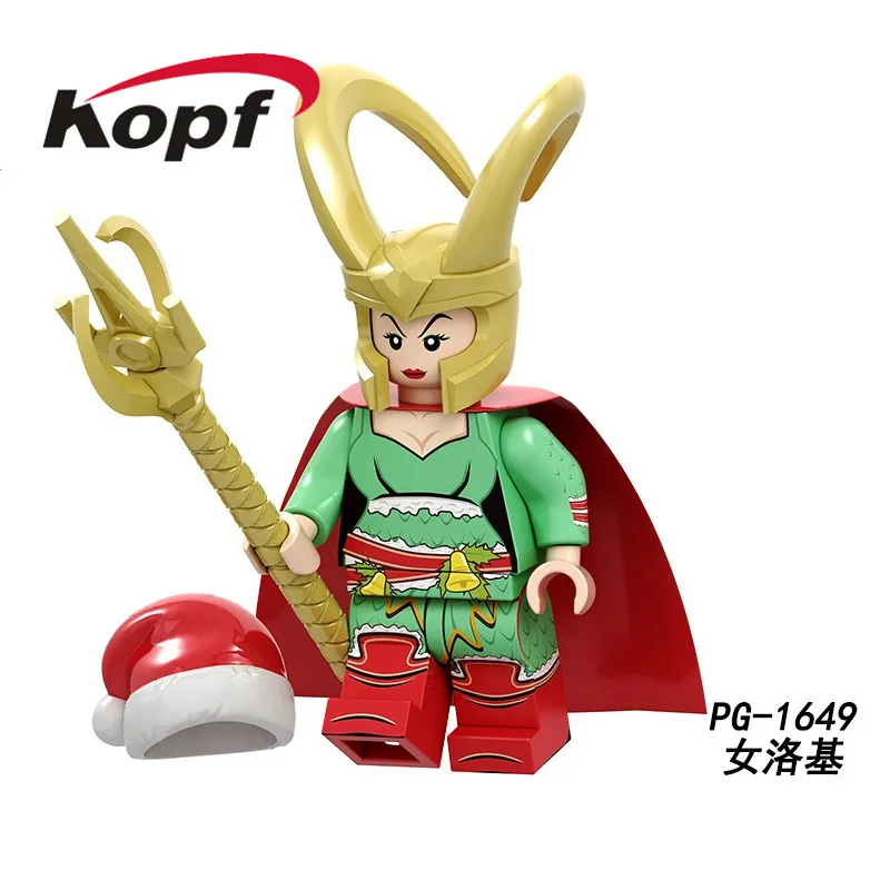 PG1649 20Pcs No Box 20 шт Супер Герои Счастливого Рождества подарок строительные блоки собрать Джокер Локи танос фигурки модель для детей игрушки подарок PG8200 - Цвет: PG1649 20Pcs No Box