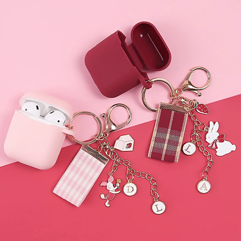 Милый чехол для украшения собаки кролика для Apple Airpods 1 2 Аксессуары bluetooth наушники чехол коробка Беспроводная сумка для наушников крышка