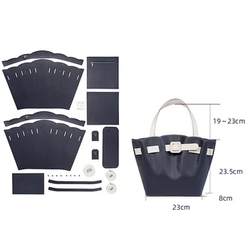 

GMLDAOZYU DIY Ladies Handbag New PU Leather Bags Handmade Shoulder Bag Luxury Design Messenger Bag Handmade Material Bag