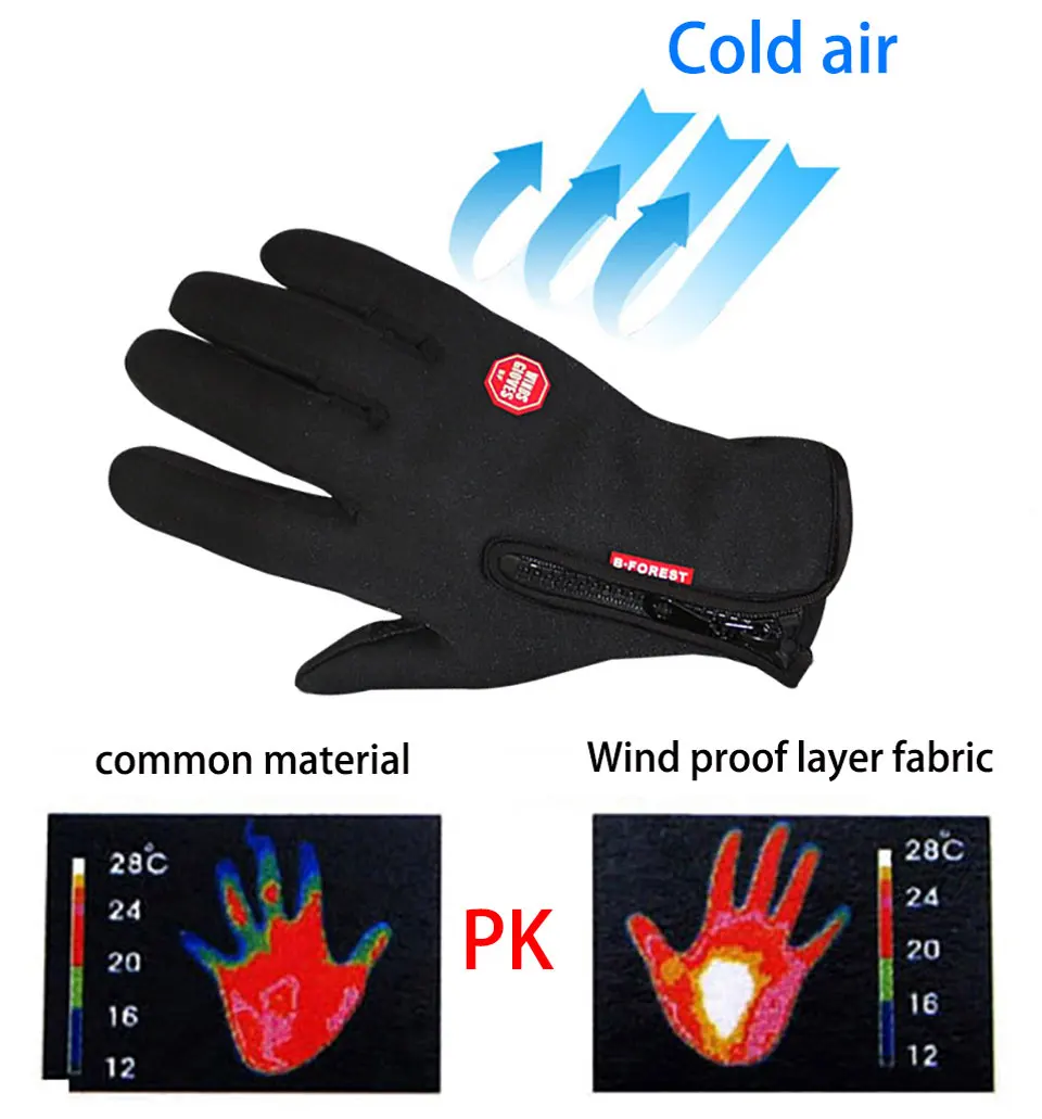 Лыжные перчатки с сенсорным экраном, ветрозащитные дышащие перчатки для сноуборда, спортивные детские лыжные перчатки для мужчин и женщин