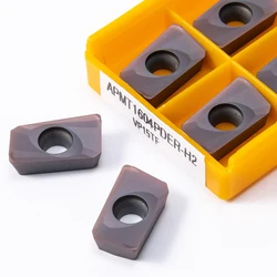 Apmt 1604 M2 VP15TF carboneto de inserção original externo que gira apmt 1604 h2 vp15tf rosto moinho torno ferramenta fresa 10 pces