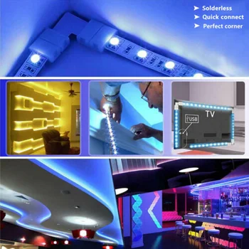 

Brand New And High Quality LED Strip RGB Extension Cable Wire Adapter Clip Connector Kit For 5050 10mm 4Pin