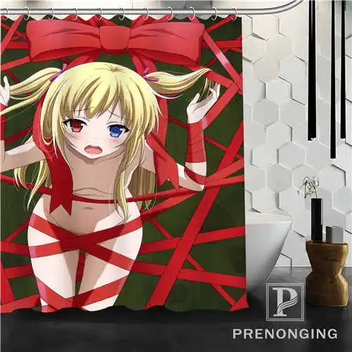 Shower curtain Индивидуальный индивидуальный душ занавеска мультфильм японское аниме девушка домашний декор купальный занавес s ткань водонепроницаемый полиэстер S171128-14 - Цвет: Shower curtain