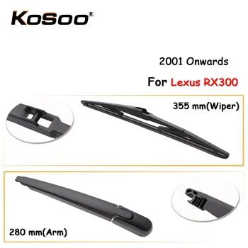 

KOSOO Auto Rear Car Wiper Blade For Lexus RX300,355mm 2001 Onwards Rear Window Windshield Wiper Blades Arm,Car Accessories