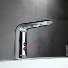 

Sink Faucets Water Tap Automatic Infrared Sensor Faucet Deck Mount Smart Touch Hands Free Inductive Water Tap Kitchen torneira