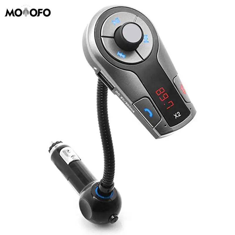 Bluetooth FM передатчик для автомобильного радиоприемника с зарядка через usb Multipoint сопряжение микрофон, допускающий пользование им со свободными руками синхронизации с iPhone, Android