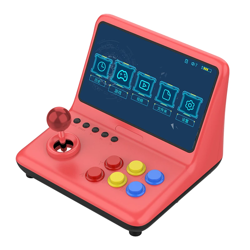 POWKIDDY A12 9 Inch Joystick Arcade A7 Architecture Quad-Core CPU Simulator Video Game Console New Game Children's Gift 