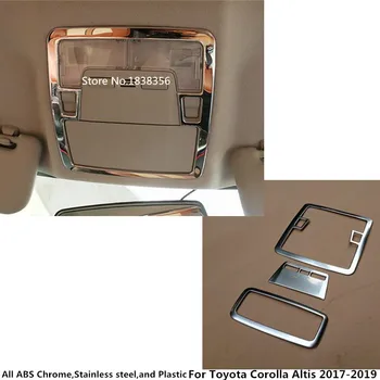 

High Quality Car Cover Stick ABS Front/Rear Back Read Reading Light Switch Button Trim For Toyota Corolla Altis 2017 2018 2019