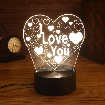 

Lamp Base 3 Colors 3D Night Light Decoration Lighting Fixture Indoor Modern Light Base Ornament Gift Romantic Luminous Display