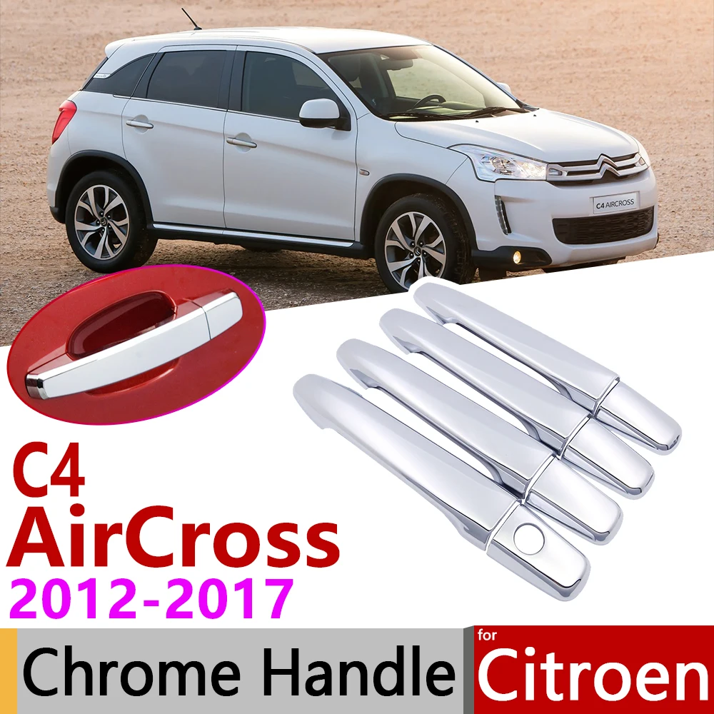 Для Citroen C4 AirCross C4-AirCross 2012~ хромированная дверная ручка крышка наклейки на автомобиль отделка Набор 2013