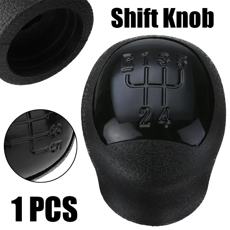 

1pc Black 5 Speed Gear Stick Shift Knob Head Durable Rubber For Renault Clio Twingo Kangoo Laguna Megane Scenic Parts