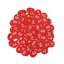  Round Number Husbandry Farm Beehive Label Beekeeping Box Numbered With Hole Tag Animal Livestock Markers Classification Sign 