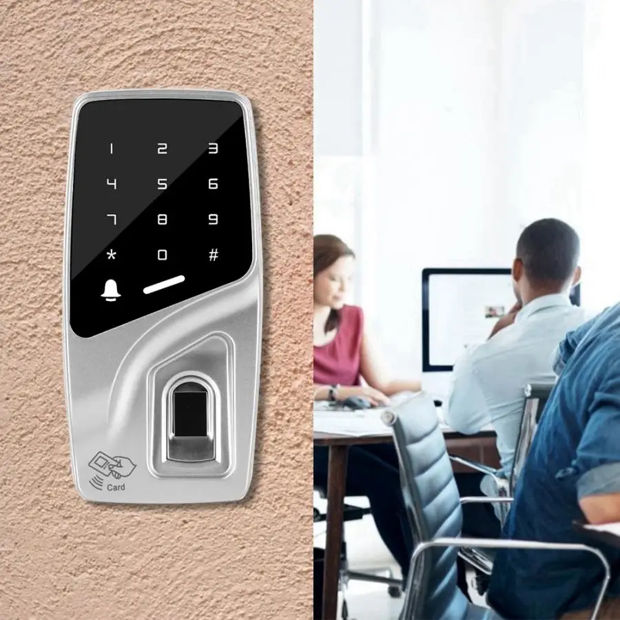 125 кГц RFID полупроводниковый пароль сенсорная клавиатура Отпечаток пальца металлический контроль доступа машина