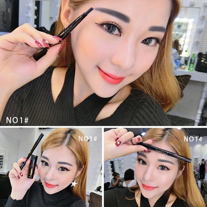 Hot Sale Dual Head Eyebrow Pen Long Lasting Paint Waterproof Eyebrow Pencil Makeup Tool