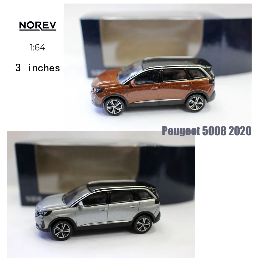 Новинка литой Сплав NorRev 1/64 модель PeugGeot 5008 2020 3 дюйма игрушечные автомобили для
