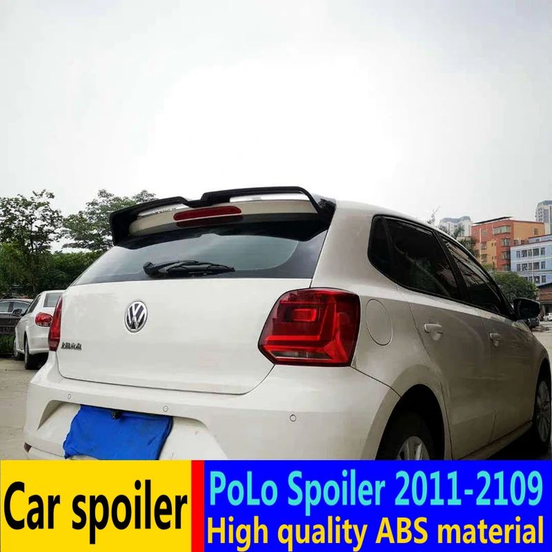 Для Volkswagen Polo спойлер 2011 2019 Высокое качество ABS Материал Автомобильный задний