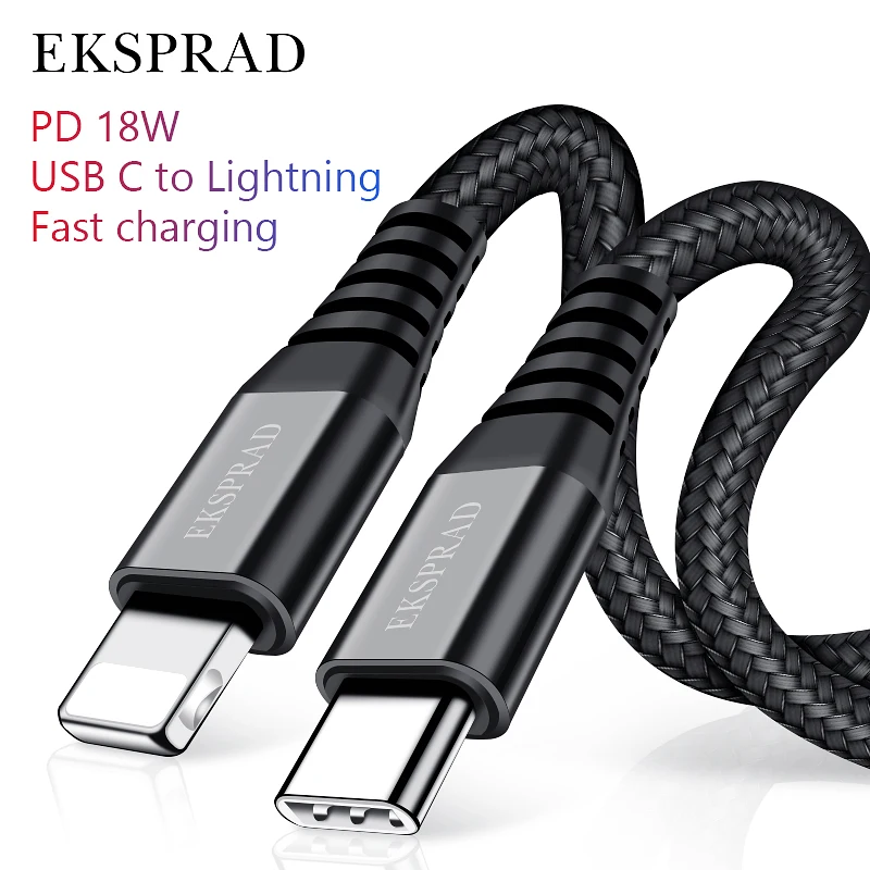 18 Вт PD зарядный кабель USB C для Lightning Кабель для iPhone 11 Pro зарядный кабель type C кабель для передачи данных для Apple 11 Pro USB C шнур