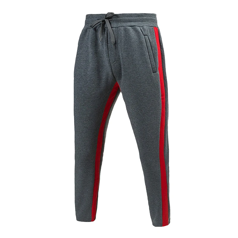 Men Jogger Pants Fitness Bodybuilding Gym Long Pants Spring Autumn Side Stripe Zippered Casual Fashion Men Sweatpants Trousers 4