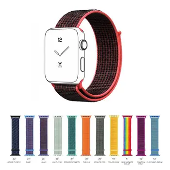 

TWISTER.CK Stylish Sports Nylon Weaving Replacement Strap Wrist Band for Apple Watch 1/2/3/4 38/40mm