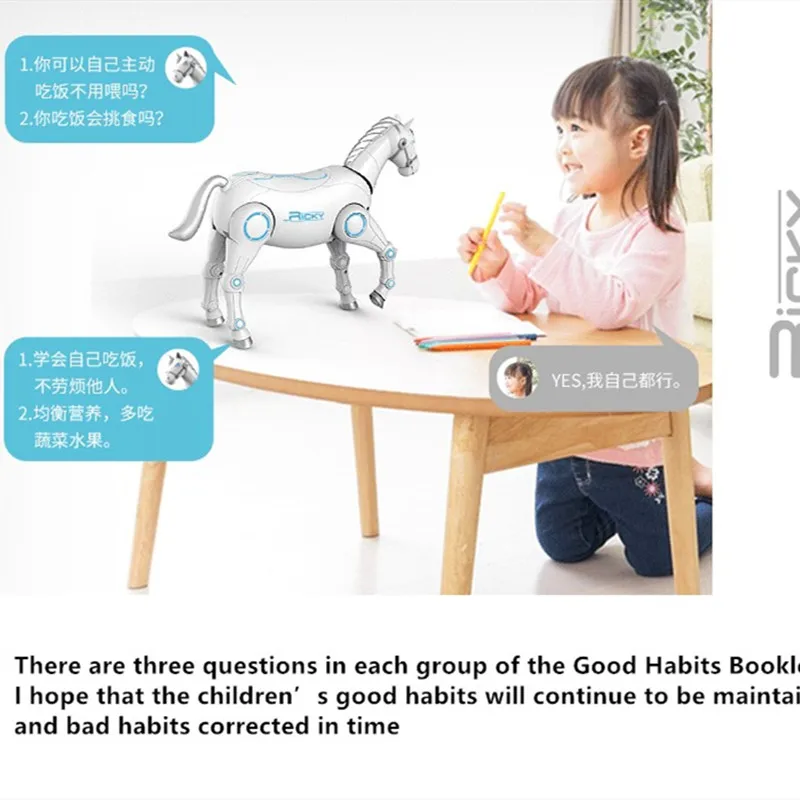intelligent Mechanical Horse RC Animal Horse Simulative Singing Dance Voice Control RC Robot Horse Prank Joke Kids Pet Toy Gifts 6