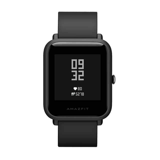 Black AMAZFIT BIP LITE глобальная версия Xiaomi Huami Смарт-часы 45 дней Срок службы батареи профессиональный водонепроницаемый Пульс Новое поступление - Цвет: Black