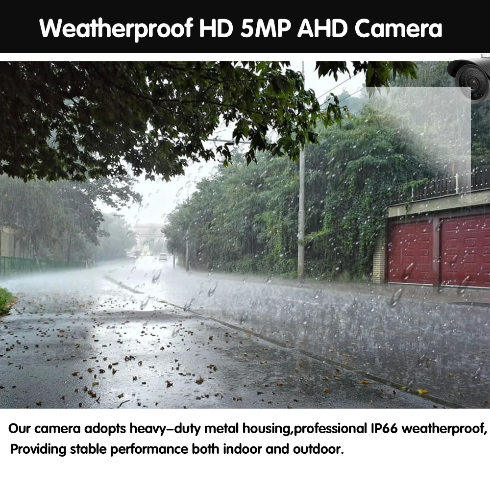 CCTV 4CH 8CH 5.0MP комплект камеры AHD P2P HDMI H. 265 DVR система видеонаблюдения Водонепроницаемая наружная камера безопасности комплект